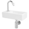Atlantic Fonteinset Henry Links Wit Keramiek Chroom 36x18x9 Cm 2 Atlantic Fonteinset Henry Links Wit Keramiek Chroom 36x18x9 Cm -Badkamer Verkoop 123 3938