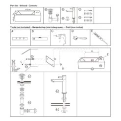 Differnz Fonteinset Helios Wit 36x18x8 Cm -Badkamer Verkoop 123 3973