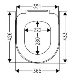 Cedo Solla Wc Bril Wit Softclose D-vorm Duroplast -Badkamer Verkoop 123 4083