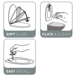 Tiger Wc-bril Blade Wit Met Sofclose En Quick-release -Badkamer Verkoop 123 4097