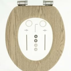 Tiger WC Bril Steigerhout Met Softclose -Badkamer Verkoop 123 4107