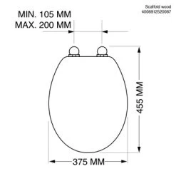 Tiger WC Bril Steigerhout Met Softclose -Badkamer Verkoop 123 4108