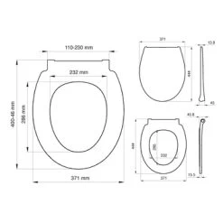 Tiger WC Bril Pasadena Wit Kunststof Met Softclose -Badkamer Verkoop 123 4118
