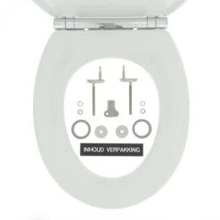 Tiger WC Bril Boston Wit/Chroom Kunststof Met Softclose 19 Tiger WC Bril Boston Wit/Chroom Kunststof Met Softclose -Badkamer Verkoop 123 4146