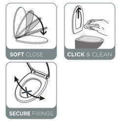 Tiger WC Bril Amadora Pergamon Kunststof Met Softclose -Badkamer Verkoop 123 4192