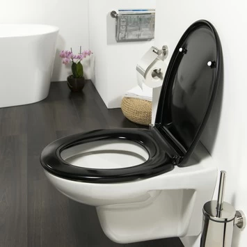 Tiger WC Bril Ventura Zwart Kunststof Met Softclose 6 Tiger WC Bril Ventura Zwart Kunststof Met Softclose - Afbeelding 4