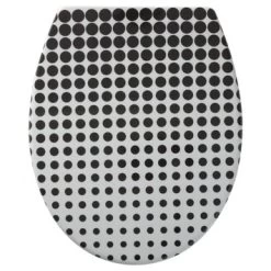 Tiger WC Bril Speckels Duroplast Zwart-wit