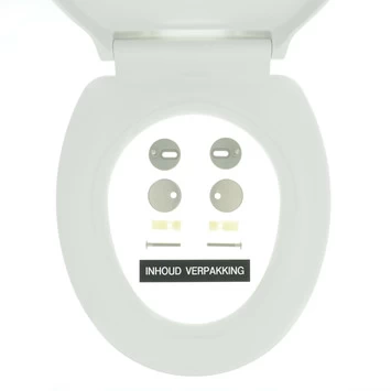 Tiger WC Bril Burton Wit Kunststof Met Softclose 9 Tiger WC Bril Burton Wit Kunststof Met Softclose - Afbeelding 7