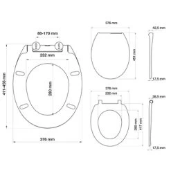 Tiger WC Bril Mason Zwart Kunststof Met Softclose 15 Tiger WC Bril Mason Zwart Kunststof Met Softclose -Badkamer Verkoop 123 4251