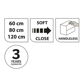 Tiger Karlo Badkamermeubel 60 Cm Chalet Eiken Met Wastafel Hoogglans Wit 10 Tiger Karlo Badkamermeubel 60 Cm Chalet Eiken Met Wastafel Hoogglans Wit - Afbeelding 8