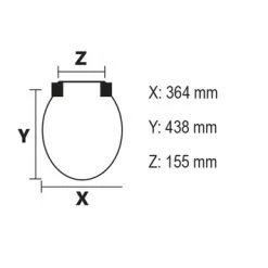 Bemis WC Bril Chicago Wit Hout Met Kunststof Softclose -Badkamer Verkoop 123 4294