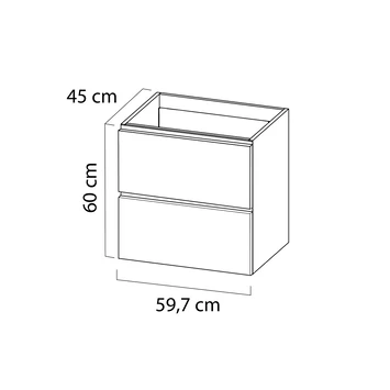 Tiger Karlo Badkamermeubel 60 Cm Chalet Eiken Met Wastafel Hoogglans Wit 12 Tiger Karlo Badkamermeubel 60 Cm Chalet Eiken Met Wastafel Hoogglans Wit - Afbeelding 10