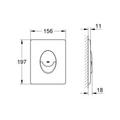 Grohe Bedieningsplaat Start Zwart Mat Voor Solido -Badkamer Verkoop 123 4370