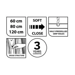 Tiger Badkamermeubel Studio 60cm Hoogglans Wit/witte Waskom Met Vierkante Greep 23 Tiger Badkamermeubel Studio 60cm Hoogglans Wit/witte Waskom Met Vierkante Greep -Badkamer Verkoop 123 443