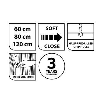 Tiger Badkamermeubel Studio 60cm Hoogglans Wit/witte Waskom Met Vierkante Greep 13 Tiger Badkamermeubel Studio 60cm Hoogglans Wit/witte Waskom Met Vierkante Greep - Afbeelding 11