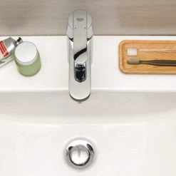 Grohe Wastafelkraan Get Met Hendel En Waste Chroom -Badkamer Verkoop 123 4467