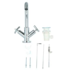 Absolut Wastafelkraan Post 2-knops Chroom 27 Absolut Wastafelkraan Post 2-knops Chroom -Badkamer Verkoop 123 4516