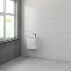 Bruynzeel Onderkast Fonteinmeubel Evi Mat Wit -Badkamer Verkoop 123 452