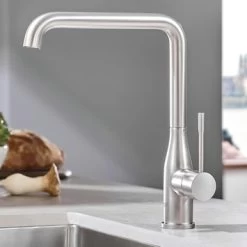 GROHE Keukenkraan Essence L-size Met Hendel Supersteel -Badkamer Verkoop 123 4551