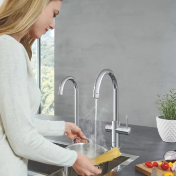 Grohe Red Compact Keukenkraan Met C-uitloop En 4 Liter Kokend Water Boiler Chroom 6 Grohe Red Compact Keukenkraan Met C-uitloop En 4 Liter Kokend Water Boiler Chroom - Afbeelding 4