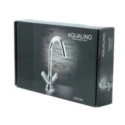 Aqualino Keukenkraan Fortore 2-knops Chroom -Badkamer Verkoop 123 4790