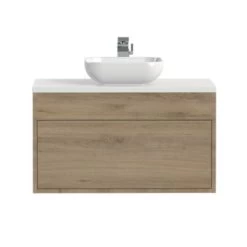 Tiger Helsinki Badkamermeubel 80 Cm Chalet Eiken Met Waskom 6 Tiger Helsinki Badkamermeubel 80 Cm Chalet Eiken Met Waskom -Badkamer Verkoop 123 489