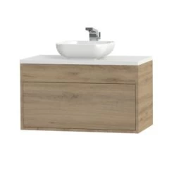 Tiger Helsinki Badkamermeubel 80 Cm Chalet Eiken Met Waskom 7 Tiger Helsinki Badkamermeubel 80 Cm Chalet Eiken Met Waskom -Badkamer Verkoop 123 490