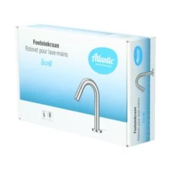 Atlantic Fonteinkraan Scott Met Draaiknop RVS 22 Atlantic Fonteinkraan Scott Met Draaiknop RVS -Badkamer Verkoop 123 5023