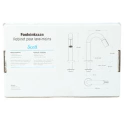 Atlantic Fonteinkraan Scott Met Draaiknop RVS 23 Atlantic Fonteinkraan Scott Met Draaiknop RVS -Badkamer Verkoop 123 5024