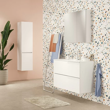 Tiger Badmeubelset Pocket 80 Cm Met 2 Lades Wit 4 Tiger Badmeubelset Pocket 80 Cm Met 2 Lades Wit - Afbeelding 2