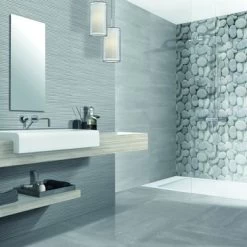 Wandtegel Decor Tiber Wit 20x50 Cm -Badkamer Verkoop 123 5058