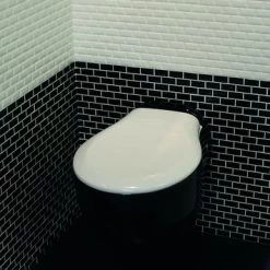 Mozaïektegel Mini Metro Zwart 32,2x29,8 Cm 4 Stuks -Badkamer Verkoop 123 5077