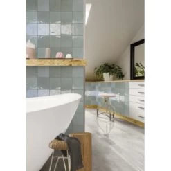 Wandtegel Sava Blauw 13x13 Cm 1m² -Badkamer Verkoop 123 5101