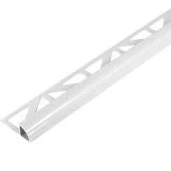 Tegelprofiel Kwartrond Aluminium Wit 8 Mm