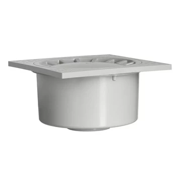 Martens Vloerput Onderuitlaat 20x20 Cm Ø75 Mm 2 Martens Vloerput Onderuitlaat 20x20 Cm Ø75 Mm