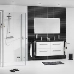 TIGER Boston Kolomkast Wit Hoogglans 40cm 11 TIGER Boston Kolomkast Wit Hoogglans 40cm -Badkamer Verkoop 123 551