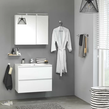 Tiger Spiegelkast S-Line 60cm Sneeuwwit 4 Tiger Spiegelkast S-Line 60cm Sneeuwwit - Afbeelding 2