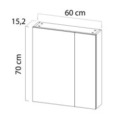 Tiger Spiegelkast S-Line 60cm Sneeuwwit 16 Tiger Spiegelkast S-Line 60cm Sneeuwwit -Badkamer Verkoop 123 640