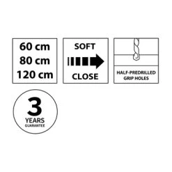 Tiger Maryport Badkamermeubelset 60 Cm Mat Zwart Met Matzwarte Polybeton Wastafel En Matzwarte Grepen -Badkamer Verkoop 123 659