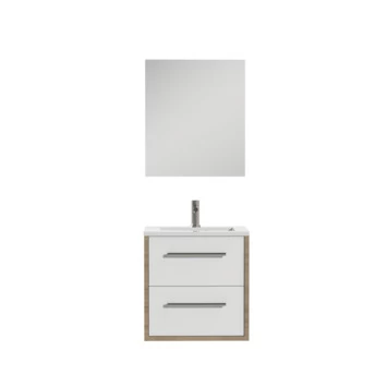 Tiger Badmeubelset Boston 60cm Wit Met Spiegel 3 Tiger Badmeubelset Boston 60cm Wit Met Spiegel