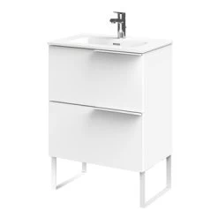 Tiger Badmeubelset Pocket 60 Cm Met 2 Lades Wit Incl. Looppoten