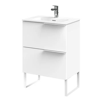 Tiger Badmeubelset Pocket 60 Cm Met 2 Lades Wit Incl. Looppoten 3 Tiger Badmeubelset Pocket 60 Cm Met 2 Lades Wit Incl. Looppoten