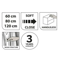 Tiger Reverse Meubelset 2x60 Cm Met 4 Lades Naturel Eik / Mat Wit Inclusief Oval Wastafel Mat Wit -Badkamer Verkoop 123 728