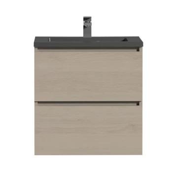 Tiger Karlo Badkamermeubel 60 Cm Naturel Eiken Met Wastafel Zwart 4 Tiger Karlo Badkamermeubel 60 Cm Naturel Eiken Met Wastafel Zwart - Afbeelding 2