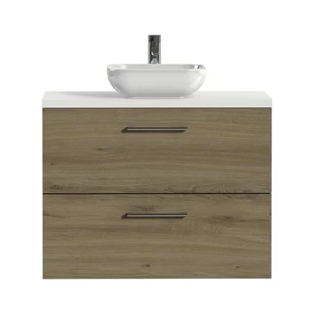 Tiger Badkamermeubel Studio 80 Cm Chalet Eik Met Keramische Waskom Hoogglans Wit En Ronde Grepen 3 Tiger Badkamermeubel Studio 80 Cm Chalet Eik Met Keramische Waskom Hoogglans Wit En Ronde Grepen