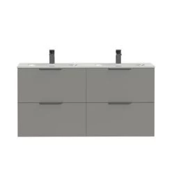 Tiger Badkamermeubel Studio 120cm Matgrijs/wit Met Profielgrepen