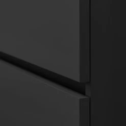 Tiger Karlo Badkamermeubel 120cm Mat Zwart Met Eiken Wasblad En Keramische Waskom -Badkamer Verkoop 123 83