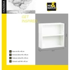 Haceka Mix&match Kast Wit 40x40 Cm 7 Haceka Mix&match Kast Wit 40x40 Cm -Badkamer Verkoop 123 858