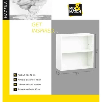 Haceka Mix&match Kast Wit 40x40 Cm 5 Haceka Mix&match Kast Wit 40x40 Cm - Afbeelding 3