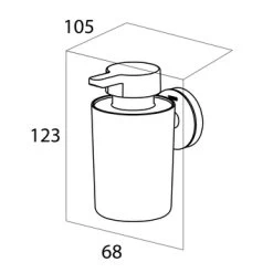 Tiger Zeepdispenser Urban Hangend Wit -Badkamer Verkoop 123 912